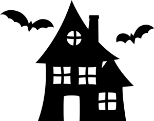 Haunted House Silhouette | Free download on ClipArtMag