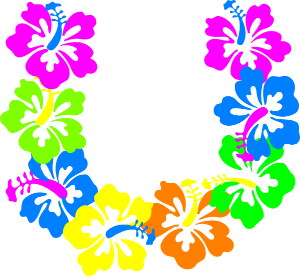 Hawaiian Flowers Border | Free download on ClipArtMag