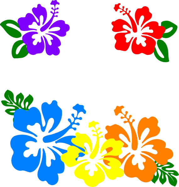 Hawaiian Flowers Border Free Download On Clipartmag