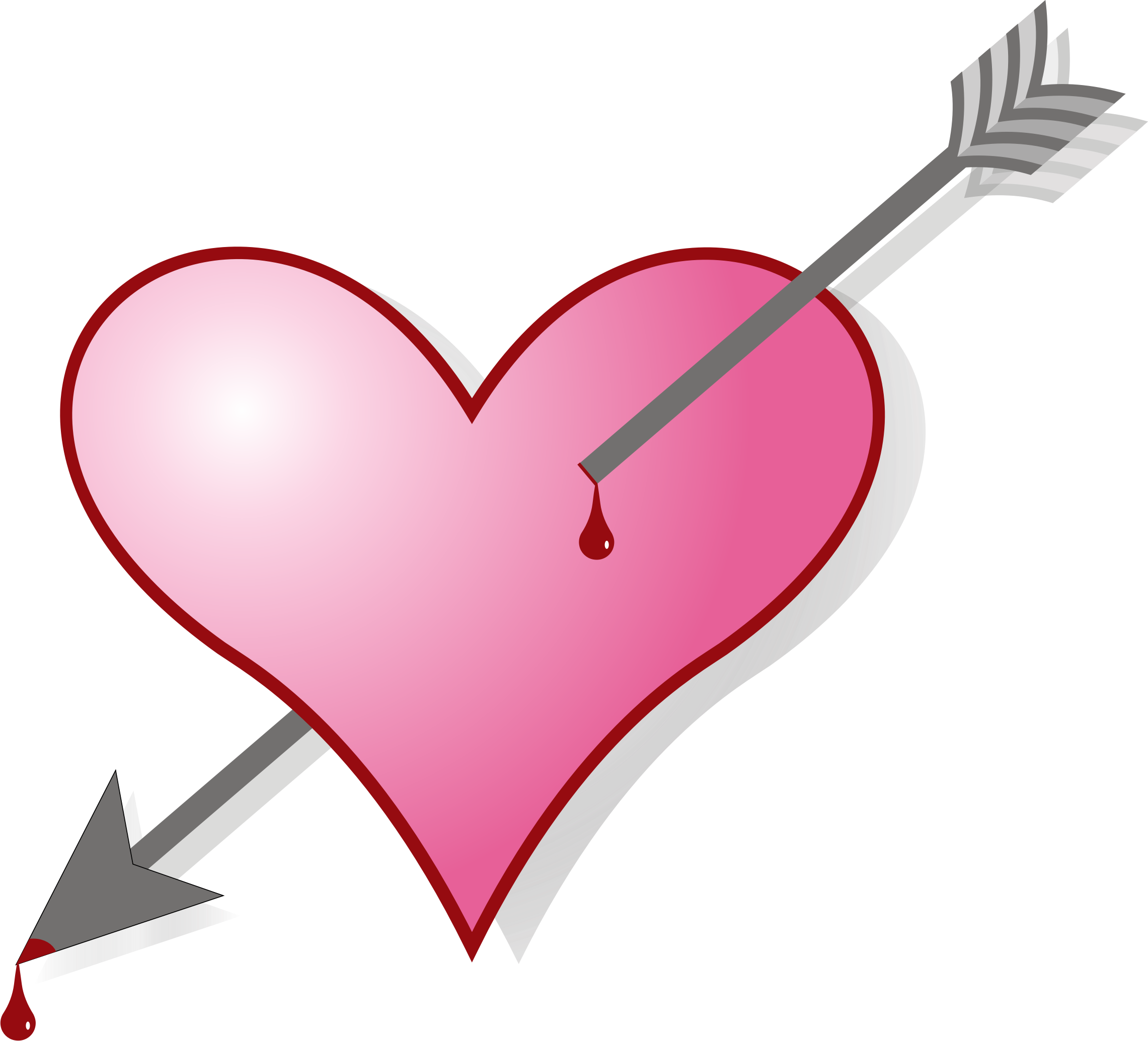 Heart With Arrow Clipart | Free download on ClipArtMag