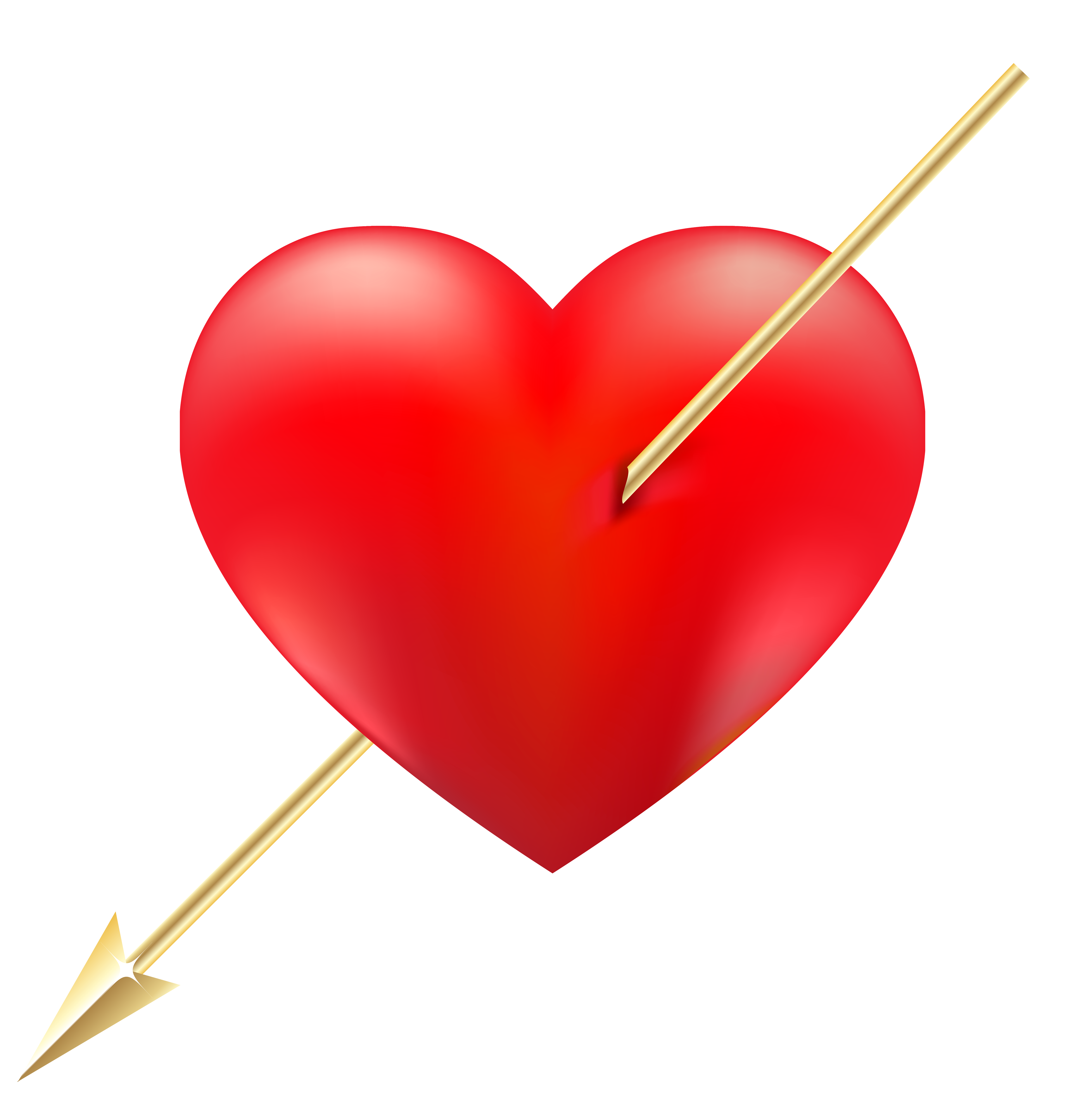 Heart With Arrow Clipart Free Download On Clipartmag