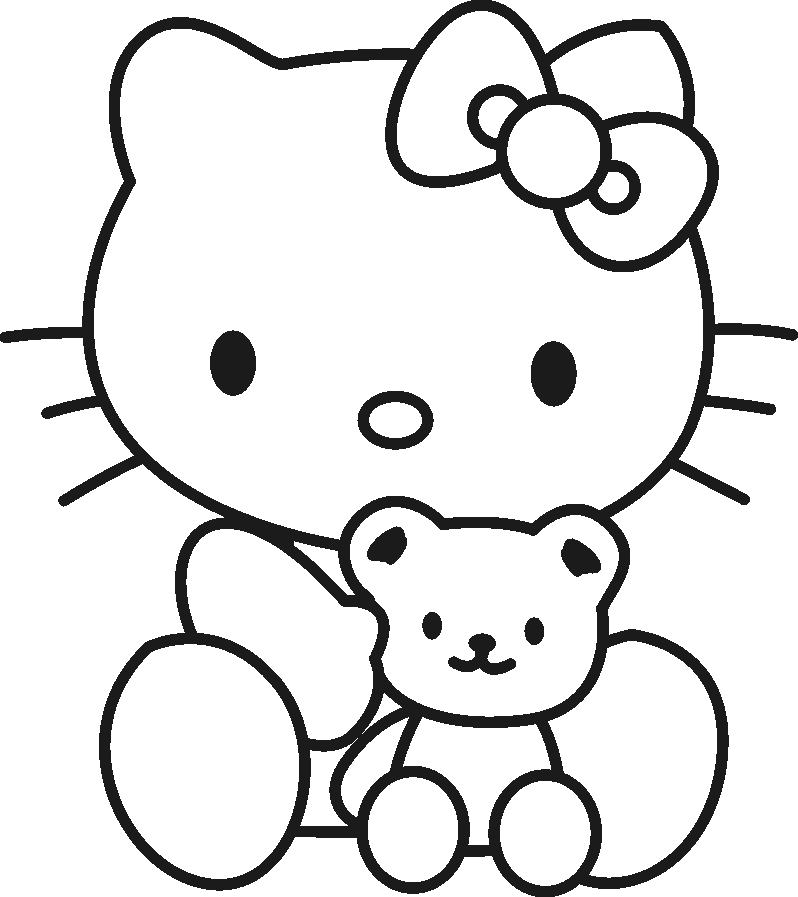 Hello Kitty Coloring Pages | Free download on ClipArtMag
