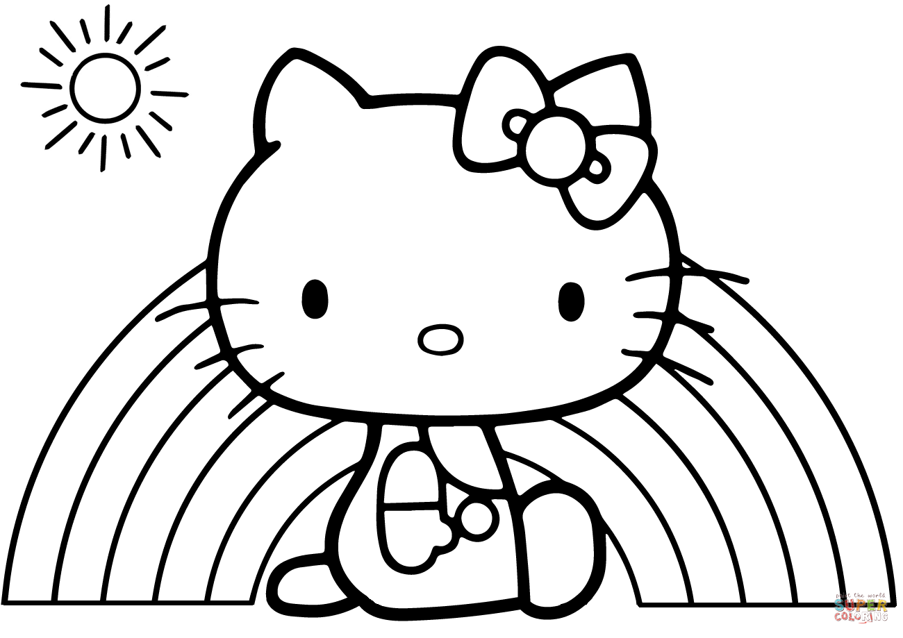 Hello Kitty Coloring Pages Free download on ClipArtMag