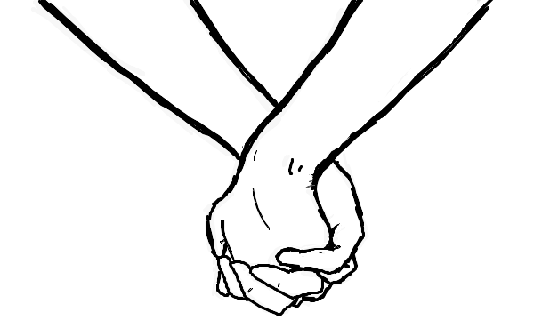 Holding Hands Clipart Black And White | Free download on ClipArtMag