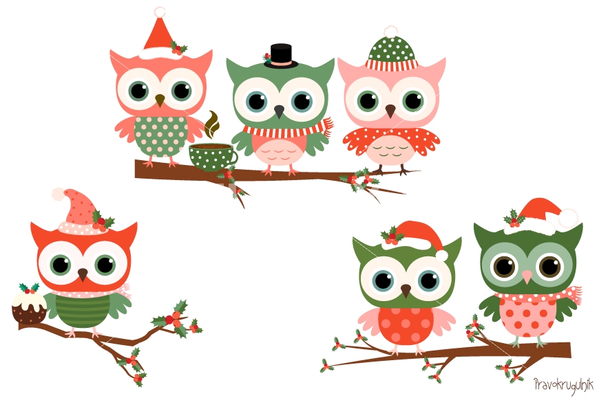 Holiday Owl Clipart | Free download on ClipArtMag