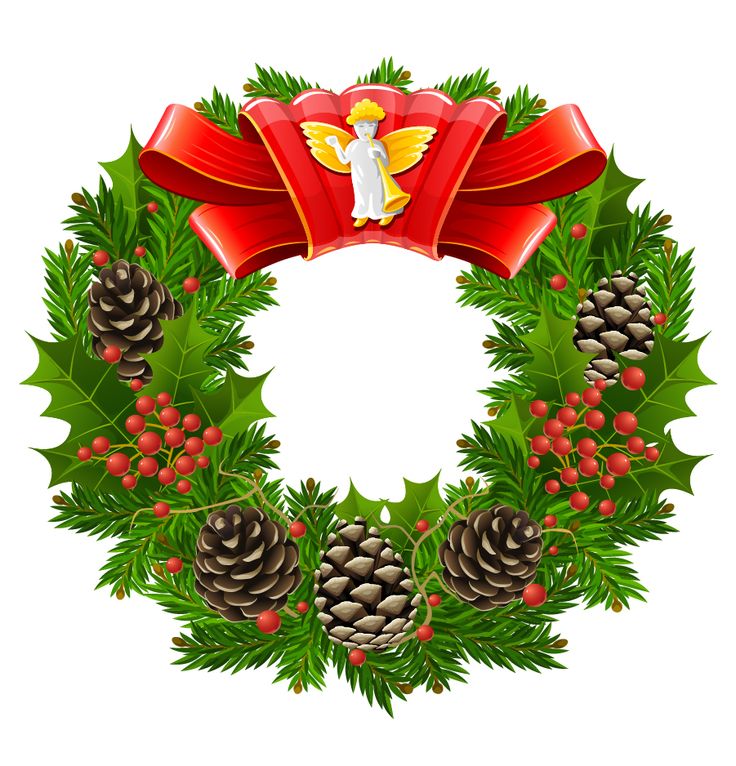Holiday Wreath Clipart Free download on ClipArtMag