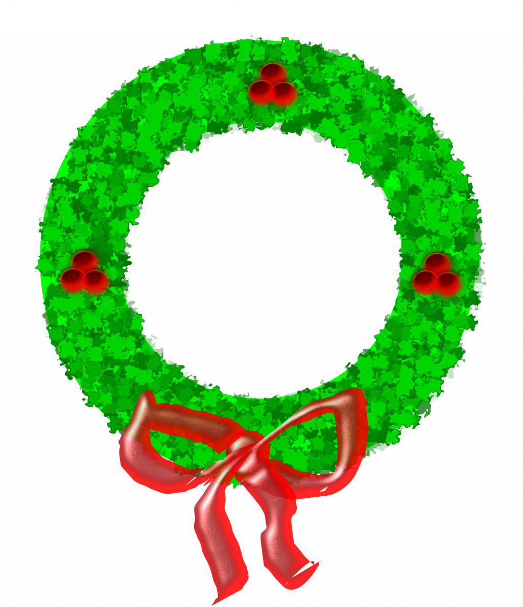 Holiday Wreath Clipart | Free download on ClipArtMag