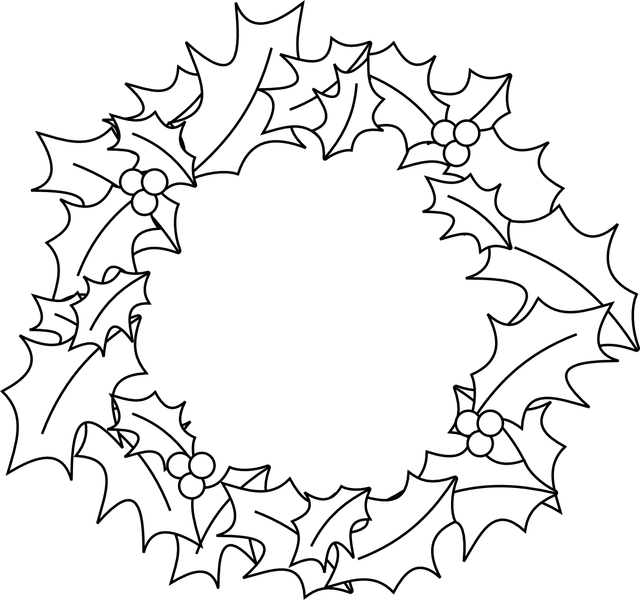 Holly Clipart Black And White Free download on ClipArtMag