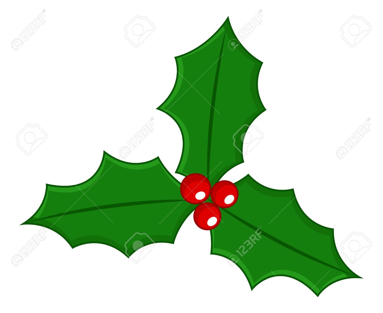 Holly Leaf Clipart Free download on ClipArtMag