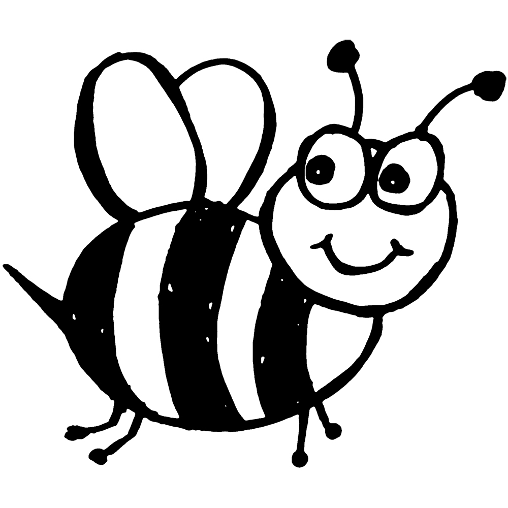 Honey Bee Clipart Black And White Free download on