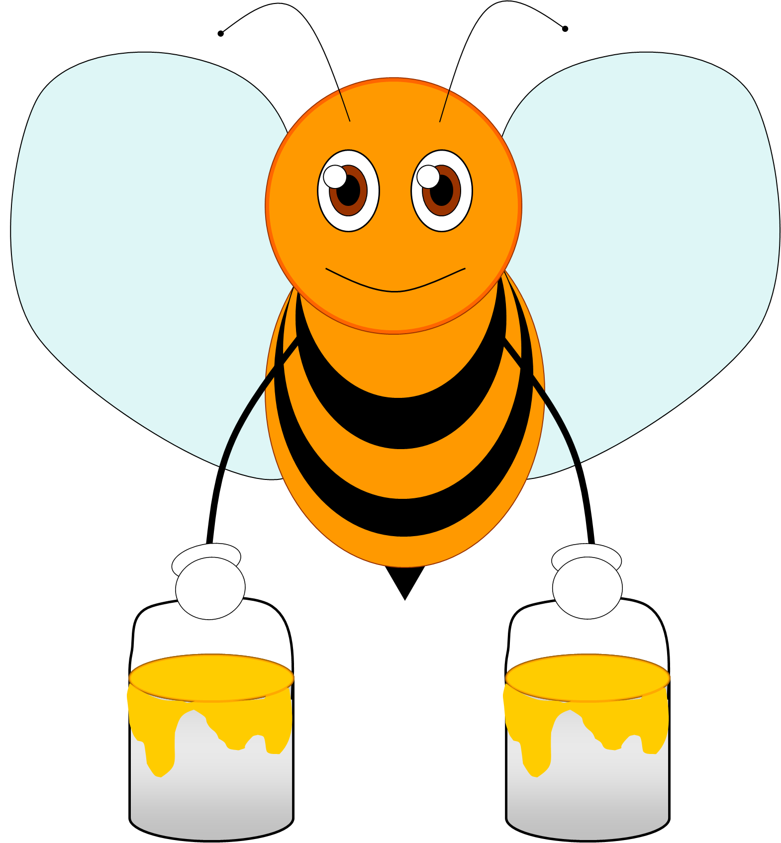 Honey Bees Clipart Free download on ClipArtMag