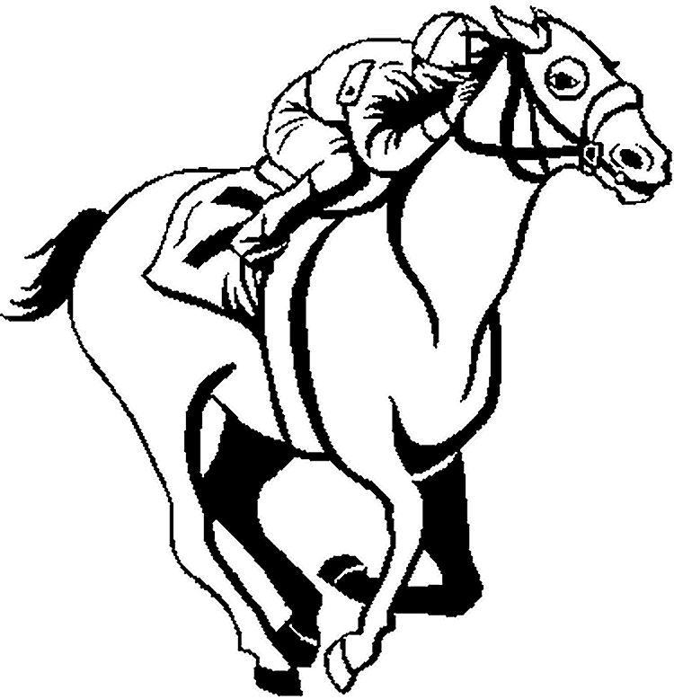 Horse Coloring Pages Free download on ClipArtMag