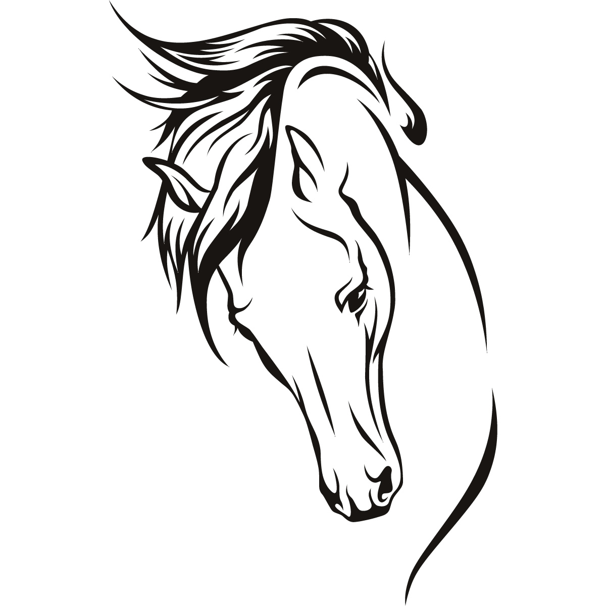 Horse Drawing Easy Free download on ClipArtMag