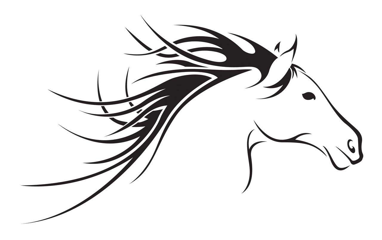 Horse Head Line Art Free download on ClipArtMag