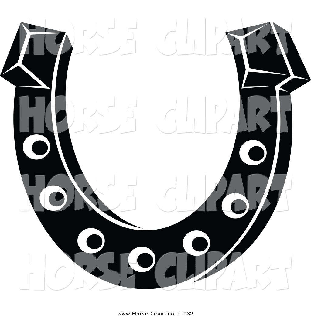 Horseshoe Clipart Black And White | Free download on ClipArtMag