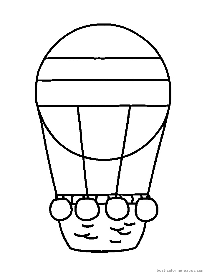 Printable Hot Air Balloon Basket Template