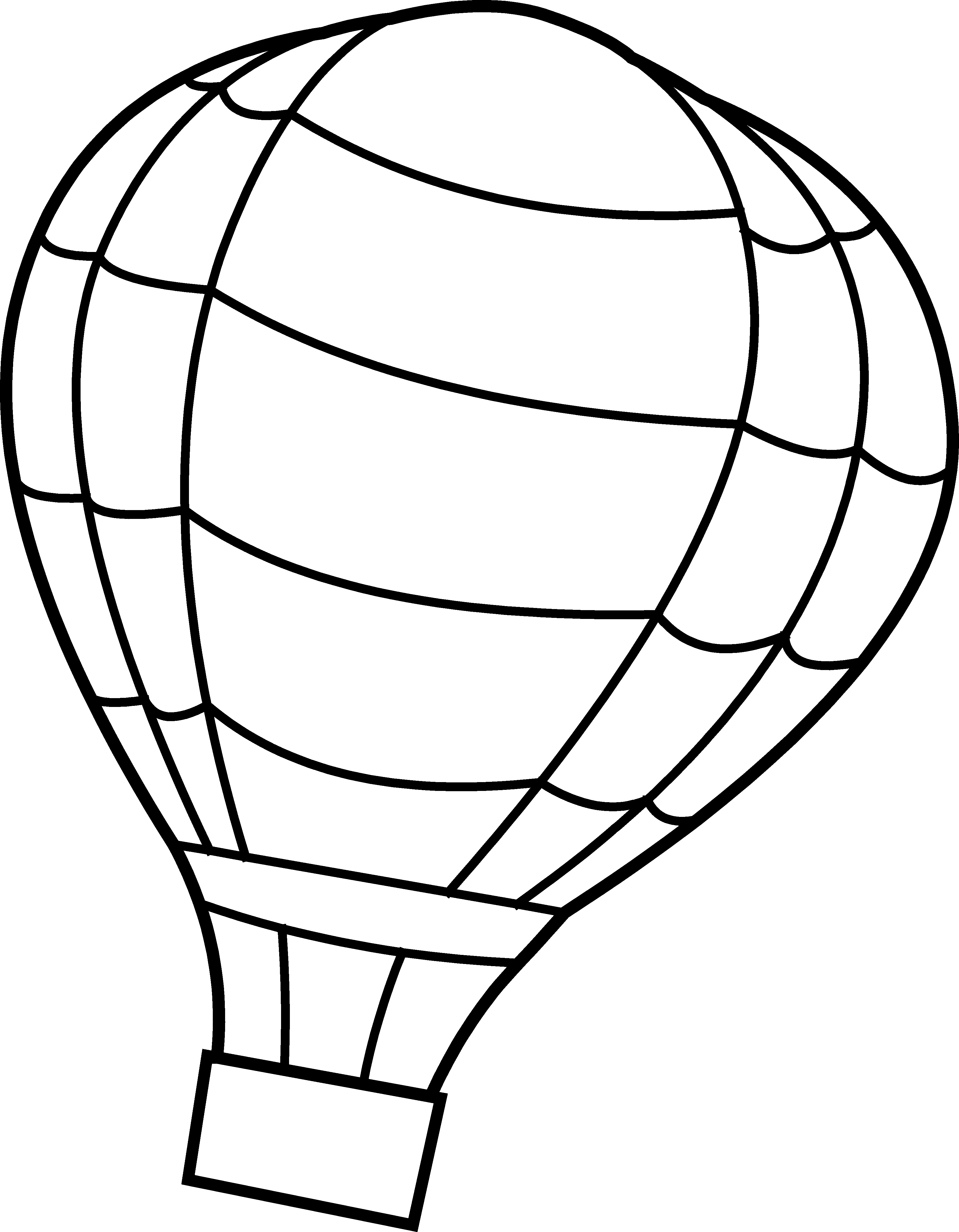 Hot Air Balloon Drawing Template Free Download On ClipArtMag