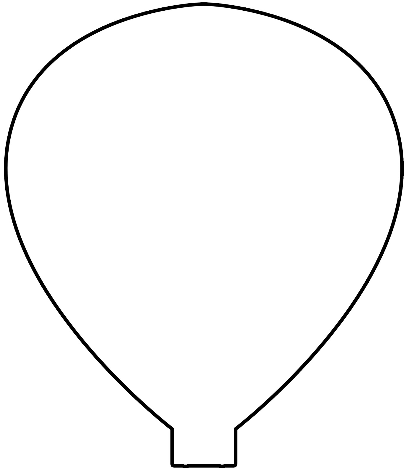 Hot Air Balloon Template Free Printable / Printable Hot Air Balloon