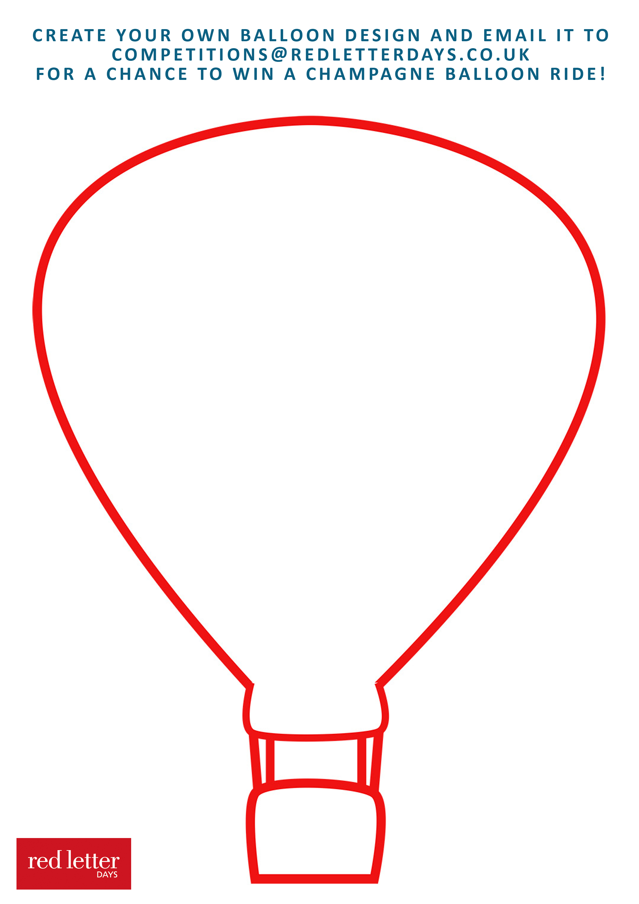 Hot Air Balloon Outline Free download on ClipArtMag