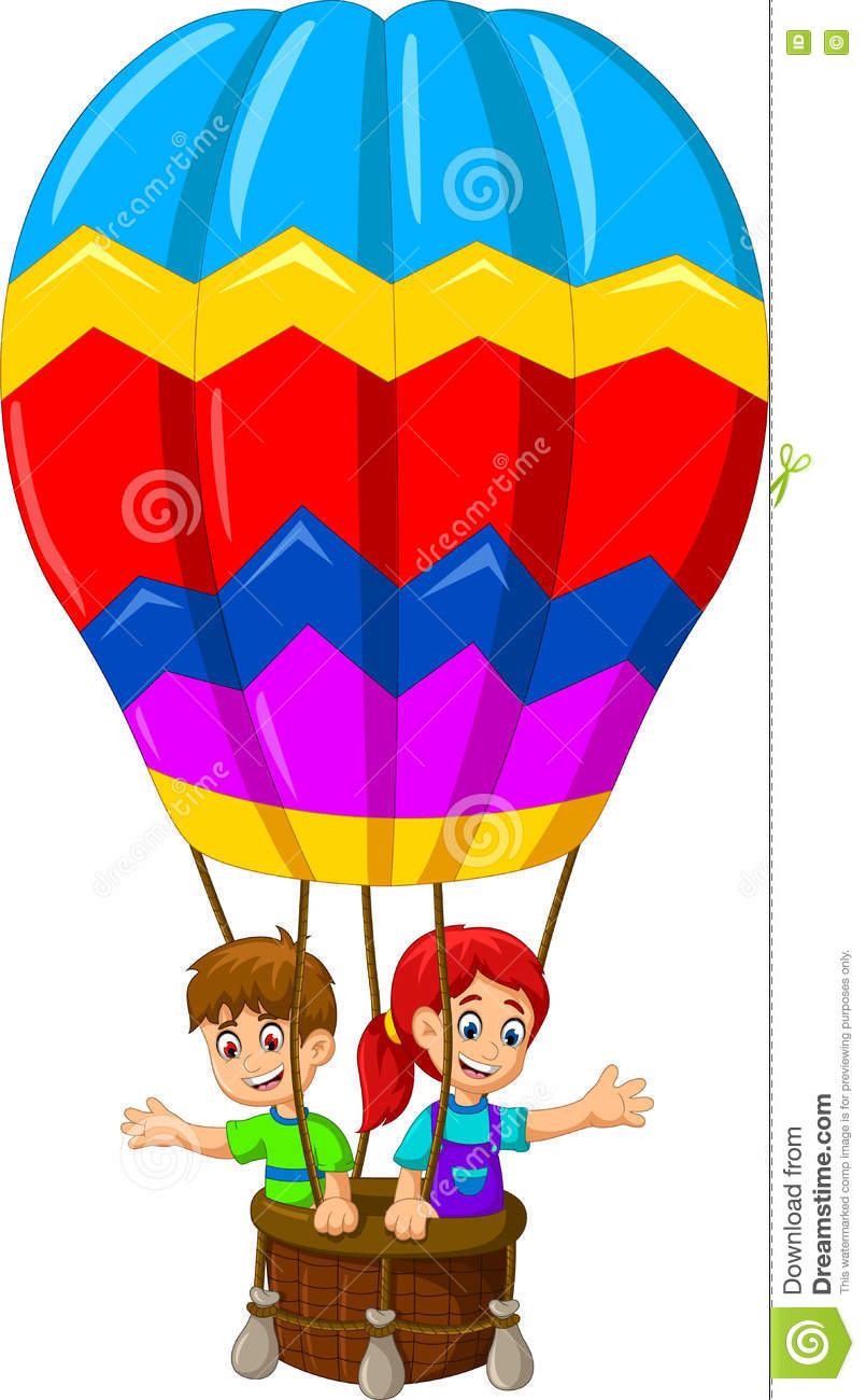 Hot Air Balloons Cartoon | Free download on ClipArtMag