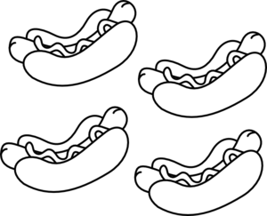 Hot Dog Clipart Black And White | Free download on ClipArtMag