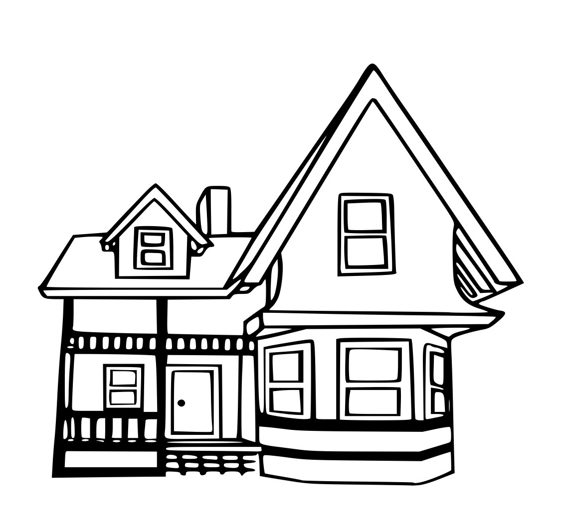 House Coloring Pages Free download on ClipArtMag