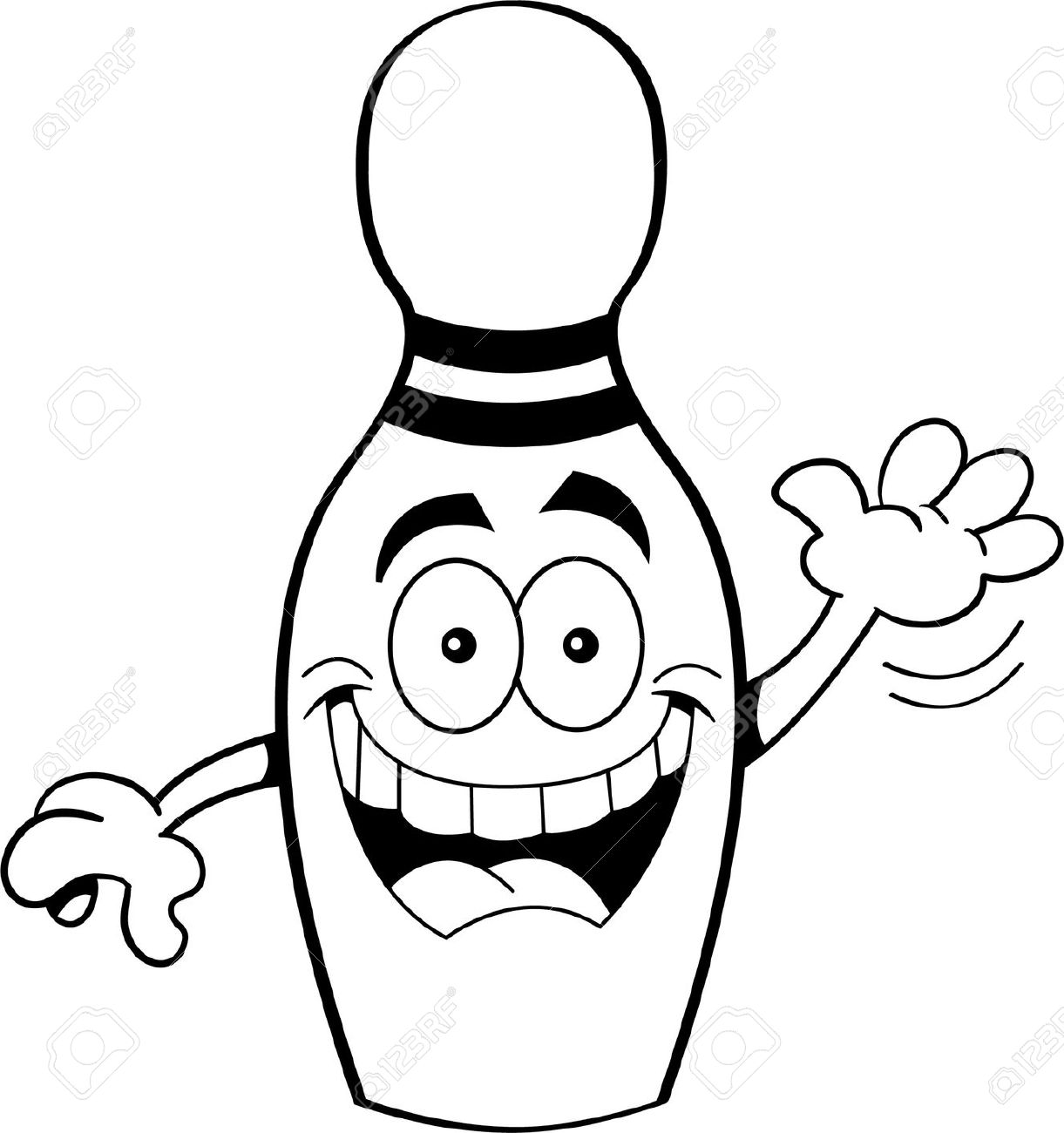 how to draw a bowling pin  free download on clipartmag
