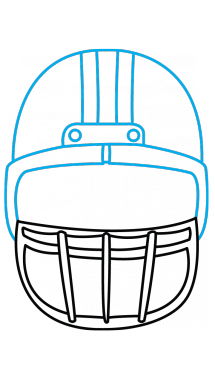 40+ Most Popular Football Helmet Drawing Front View Easy | Invisible