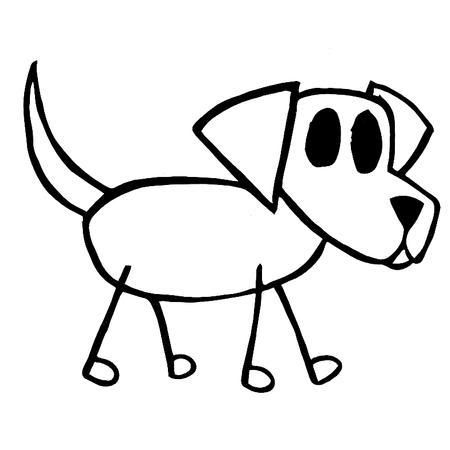 stick people dog