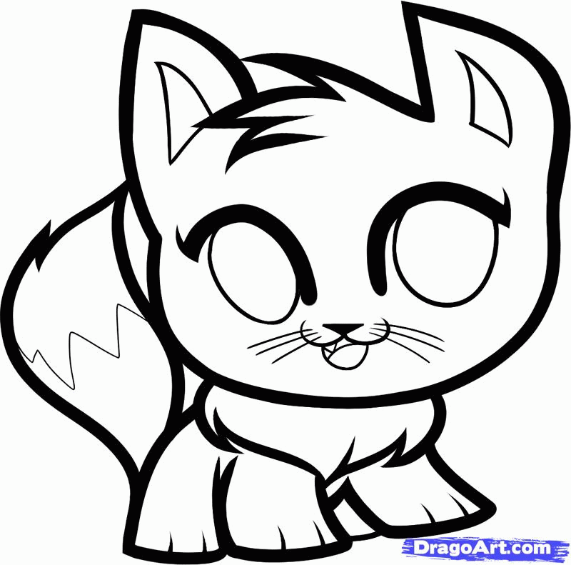 How To Draw An Anime Cat Free download on ClipArtMag