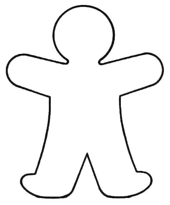 human body outline printable