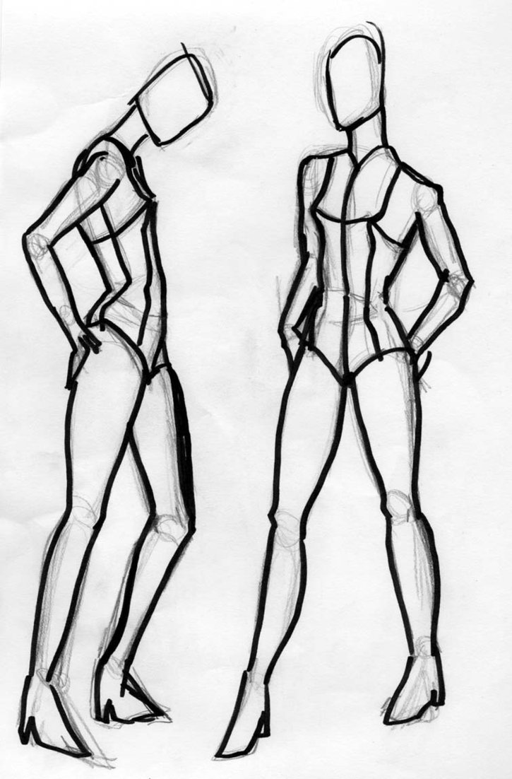 sketch basic human figures