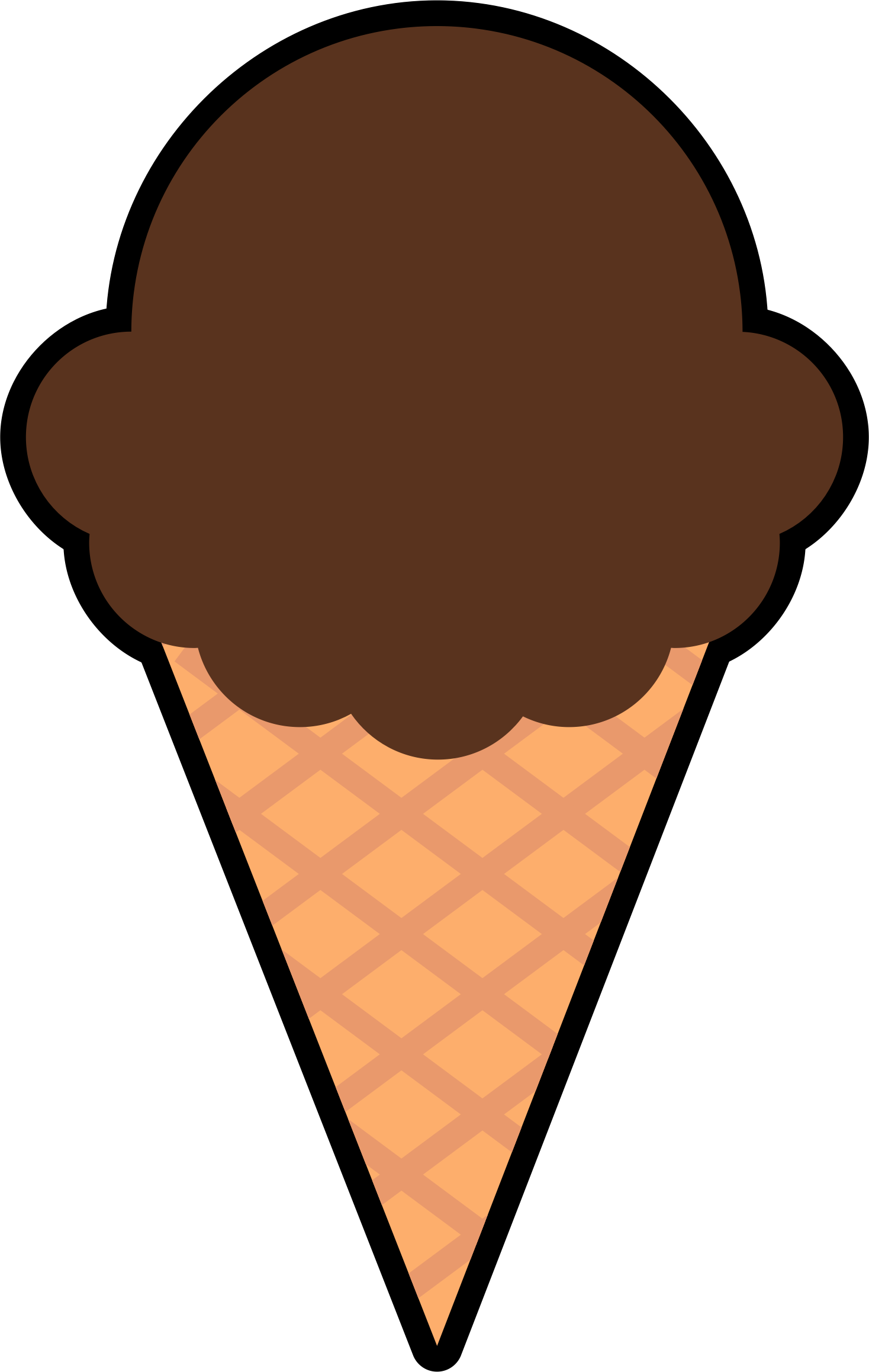 Ice Cream Cone Clipart Free download on ClipArtMag