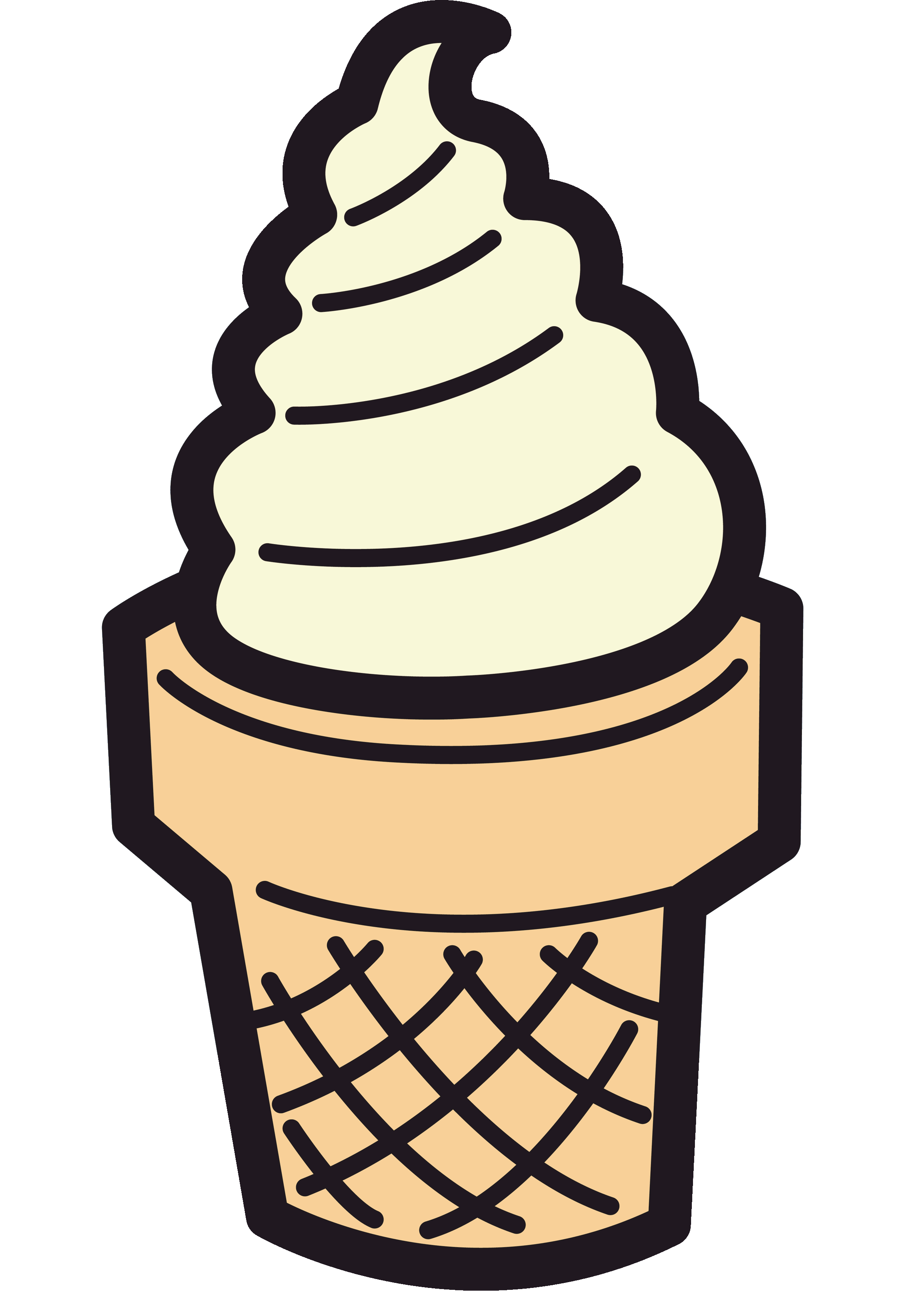 ice cream cones clipart