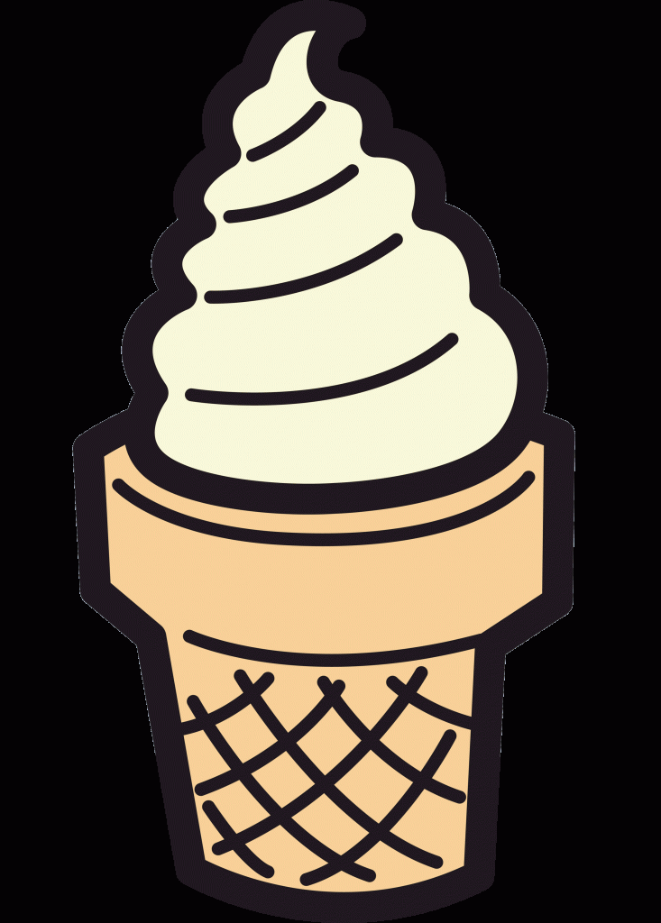 ice cream cones clipart