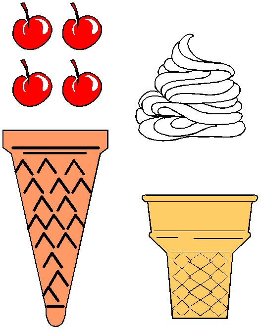 Ice Cream Scoop Template Free download on ClipArtMag