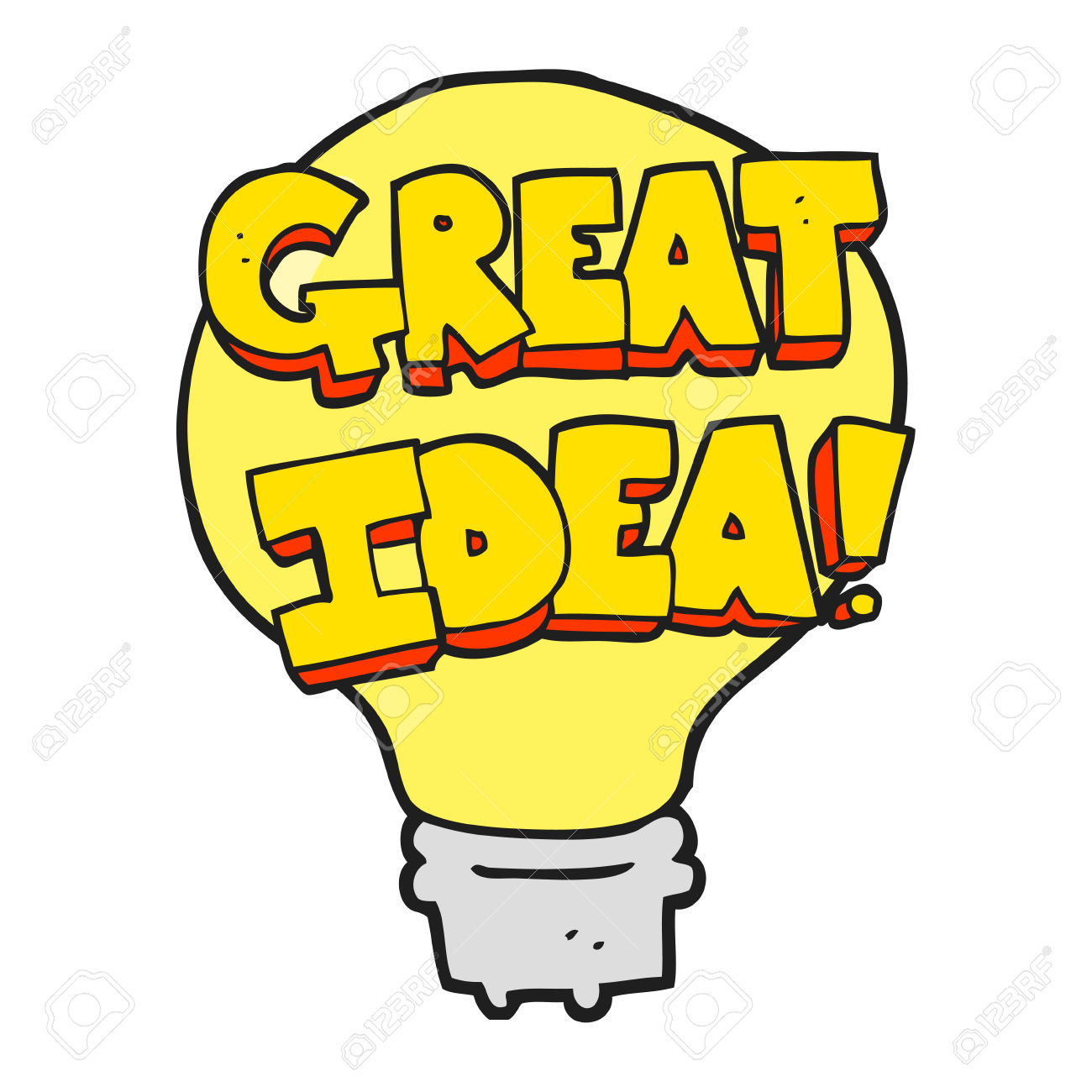 Idea Light Bulb Cartoon | Free Download On ClipArtMag