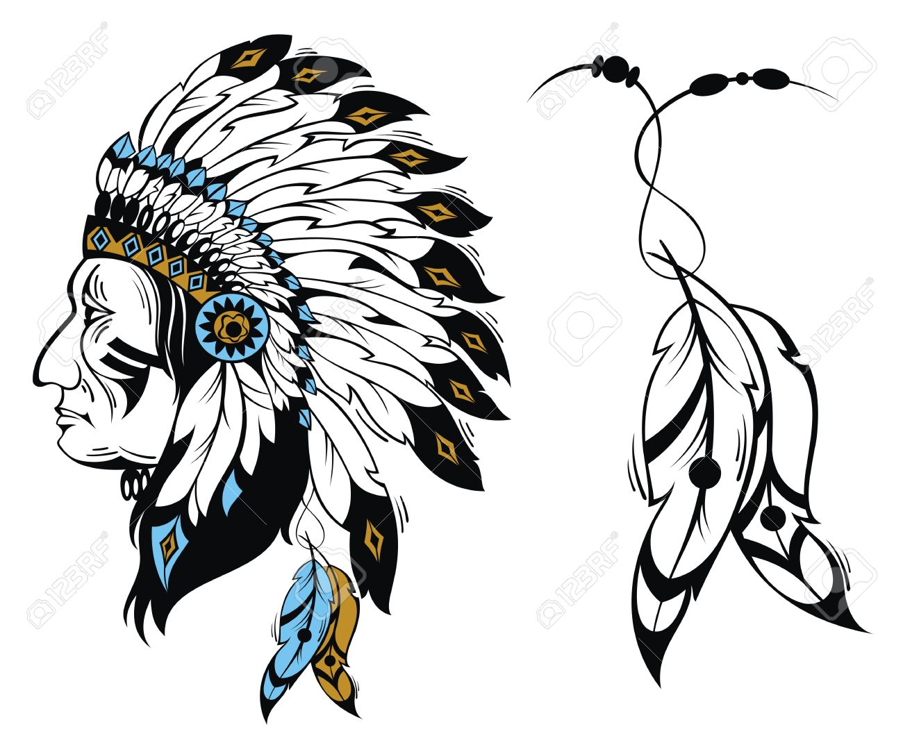 Indian Head Clipart | Free download on ClipArtMag