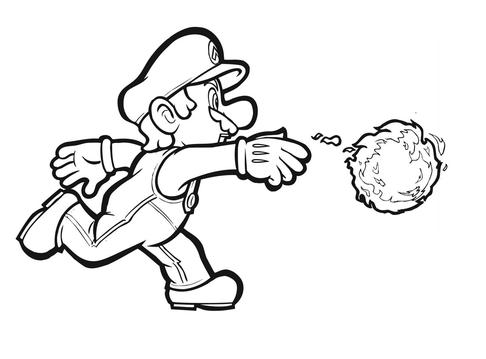 1600x1181 Coloring Pages Mario
