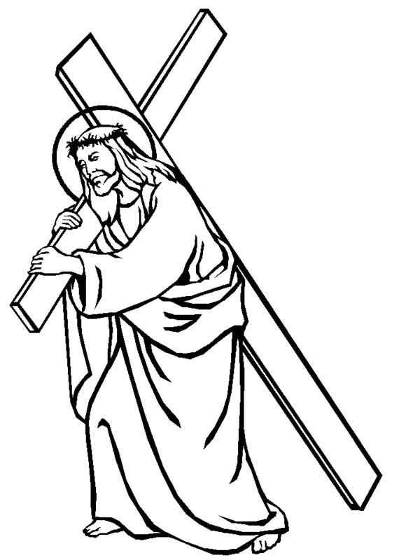 Jesus Coloring Pages Free download on ClipArtMag