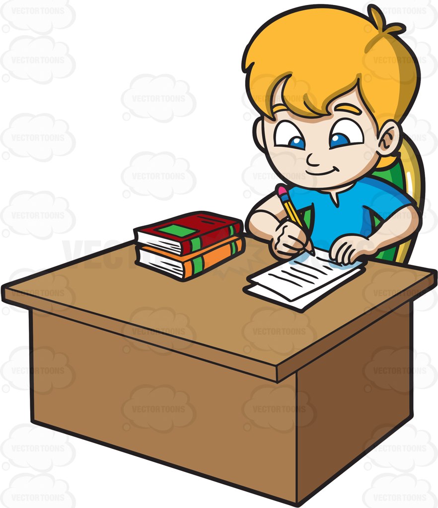 Kid Doing Homework Clipart | Free download on ClipArtMag