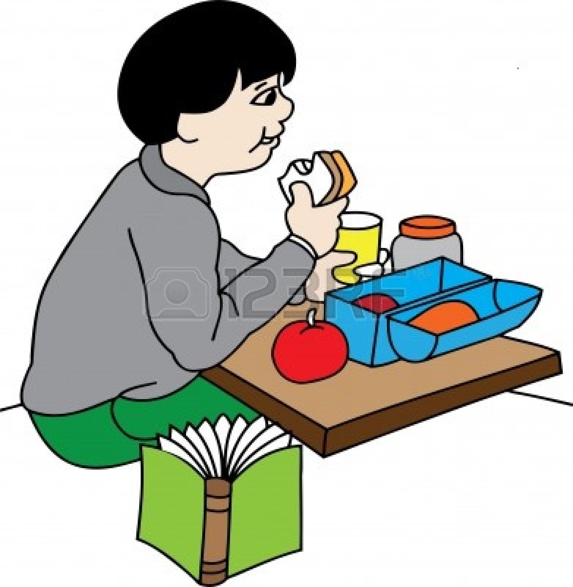 Kid Eating Clipart | Free download on ClipArtMag