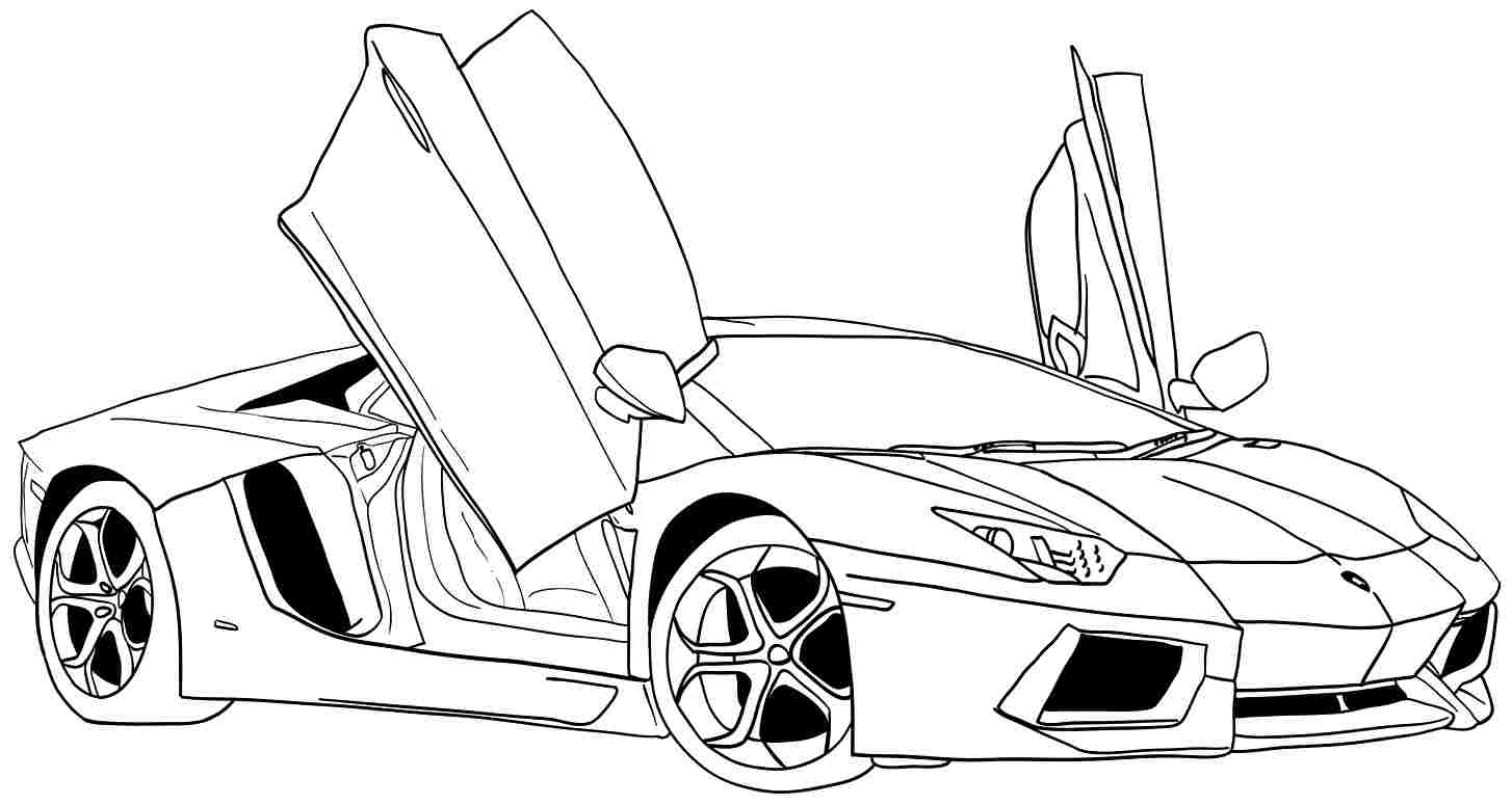 Lamborghini Coloring Pages Free download on ClipArtMag