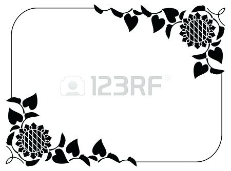 Download Leaf Border Clipart Black And White | Free download on ...