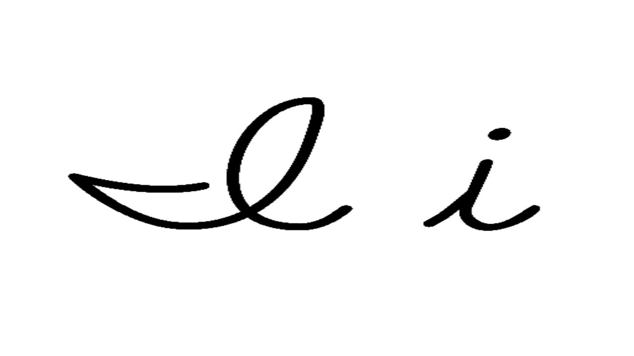 Capital I In Cursive - Lowercase and cursive letters : You can download