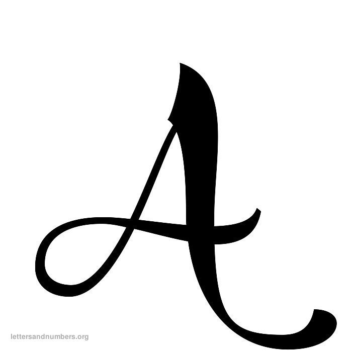 Letter A In Cursive | Free download on ClipArtMag