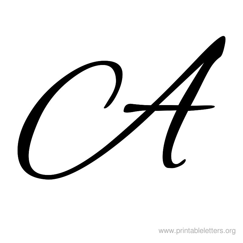 Letter A In Cursive Free Download Best Letter A In Cursive On