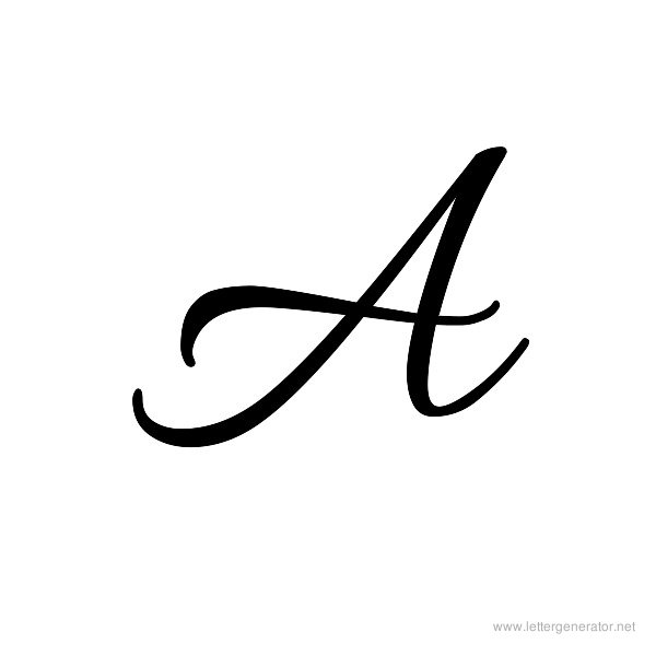 Printable Calligraphy Letters Az