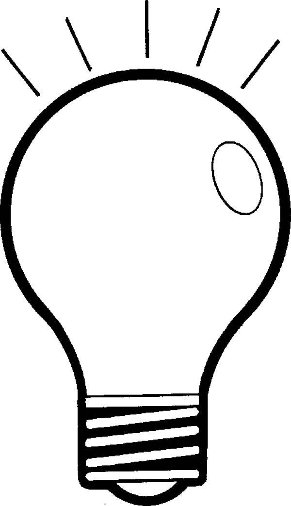 Light Bulb Template Free download on ClipArtMag