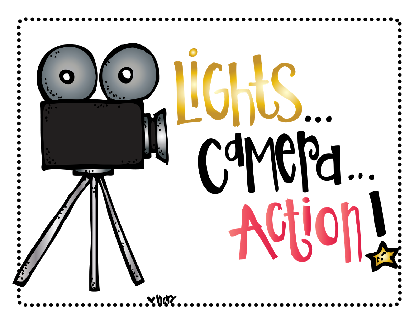 Lights Camera Action Clipart Free Download On Clipartmag